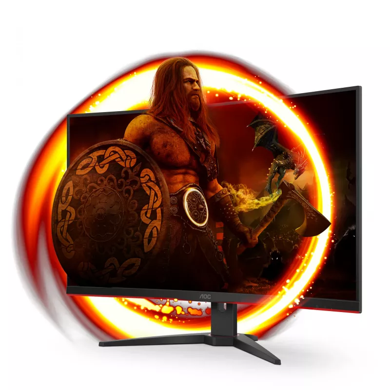 AOC G2 C32G2ZE/BK datora monitors 80 cm (31,5 collas) 1920 x 1080 pikseļi Full HD LED Melns, Sarkans