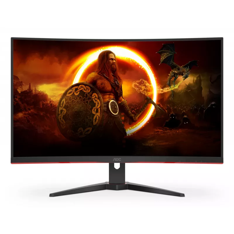 AOC G2 C32G2ZE/BK datora monitors 80 cm (31,5 collas) 1920 x 1080 pikseļi Full HD LED Melns, Sarkans