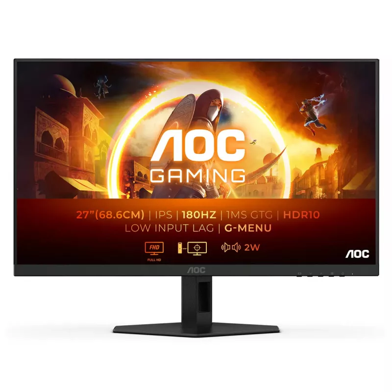 AOC 27G4XE datora monitors 68,6 cm (27 colli) 1920 x 1080 pikseļi Full HD LCD Melns, Pelēks
