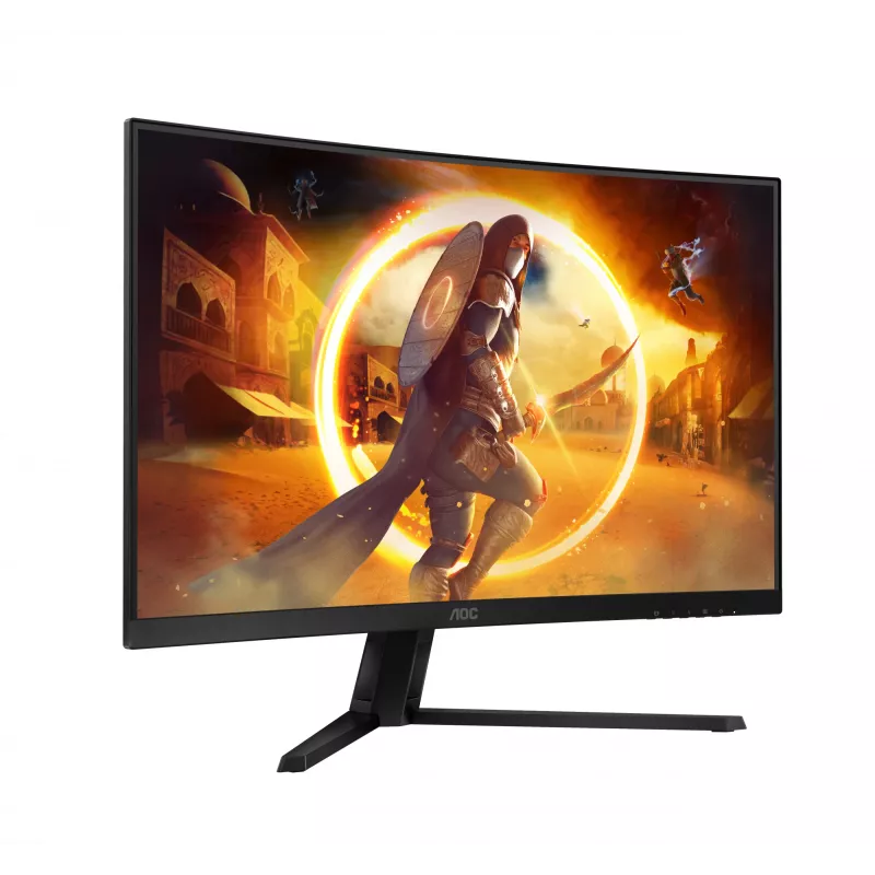 AOC G4 CQ32G4VE datora monitors 80 cm (31,5 collu) 2560 x 1440 pikseļi Quad HD LCD Melns, Pelēks