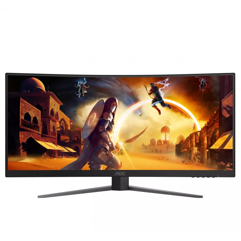 AOC G4 CU34G4Z datora monitors 86,4 cm (34 colli) 3440 x 1440 pikseļi Wide Quad HD LED Melns, Sarkans