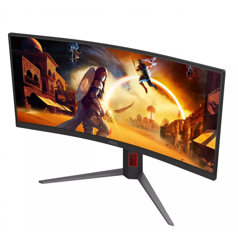 AOC G4 CU34G4Z datora monitors 86,4 cm (34 colli) 3440 x 1440 pikseļi Wide Quad HD LED Melns, Sarkans