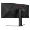 AOC G4 CU34G4Z datora monitors 86,4 cm (34 colli) 3440 x 1440 pikseļi Wide Quad HD LED Melns, Sarkans