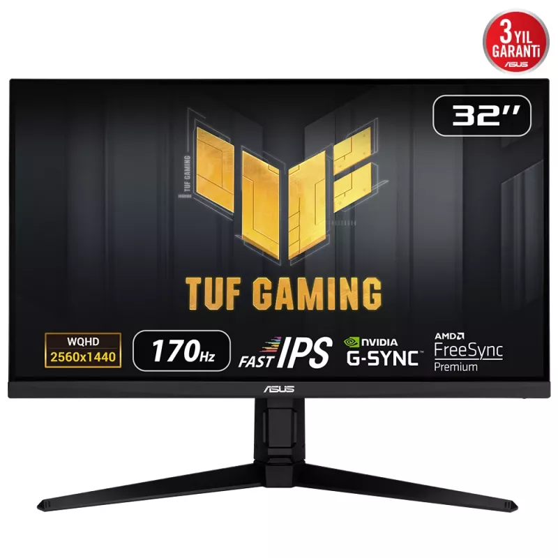 ASUS TUF Gaming VG32AQL1A datora monitors 80 cm (31,5 collas) 2560 x 1440 pikseļi Wide Quad HD LED Melns