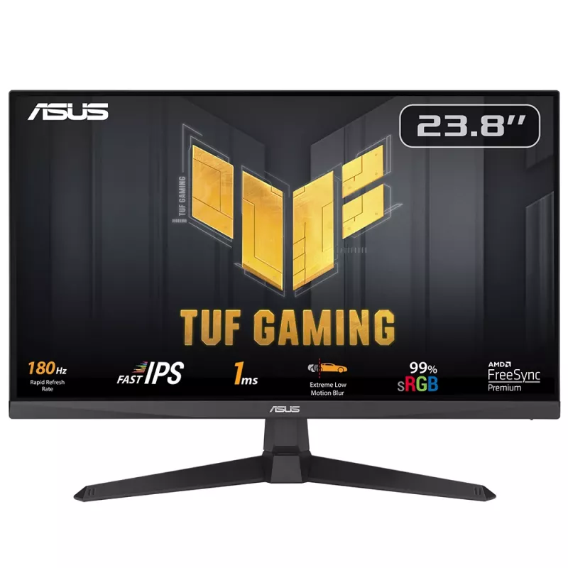 ASUS TUF Gaming VG249Q3A datora monitors 60,5 cm (23,8 collu) 1920 x 1080 pikseļi Full HD LCD Melns