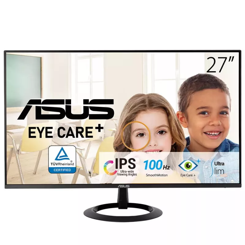 ASUS VZ27EHF datora monitors 68,6 cm (27 colli) 1920 x 1080 pikseļi Full HD LCD Melns