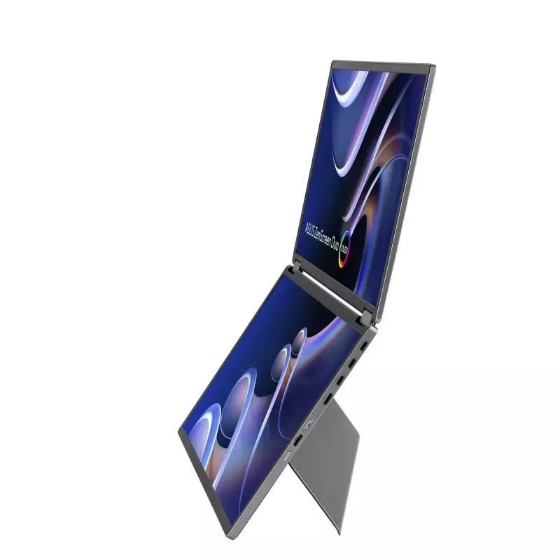 ASUS ZenScreen Duo OLED MQ149CD datora monitors 35,6 cm (14 collas) 1920 x 1200 pikseļi WUXGA sudraba