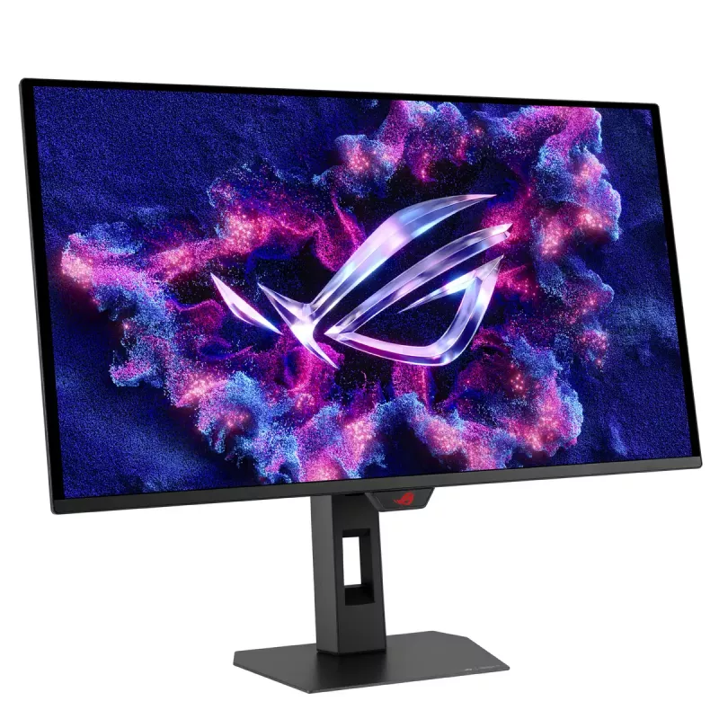 Monitors ASUS XG27AQDPG 26,5 collu QD-OLED 2560×1440, 500 Hz, 0,03 ms, HDR10, FreeSync/G‑SYNC, 1000 cd/m² maksimālais spilgtums