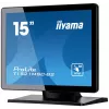 iiyama ProLite T1521MSC-B2 datora monitors 38,1 cm (15 collu) 1024 x 768 pikseļi XGA LED skārienekrāns galda virsmai Melns