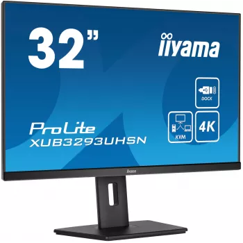 iiyama ProLite XUB3293UHSN-B5 datora monitors 80 cm (31,5 collu) 3840 x 2160 pikseļi 4K Ultra HD LCD Melns