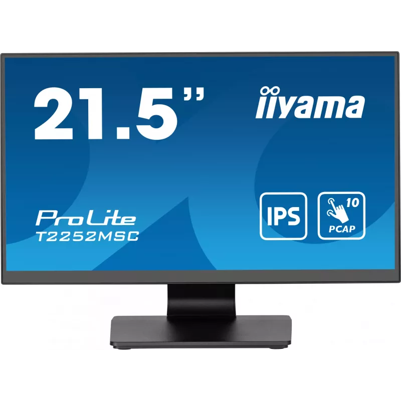 iiyama ProLite T2252MSC-B2 datora monitors 54.6 cm (21.5 colli) 1920 x 1080 pikseļi Full HD LCD skārienekrāns Melns