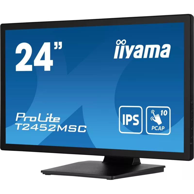Monitors IIYAMA T2452MSC-B1 23.8 collu IPS M-Touch HDMI+USB