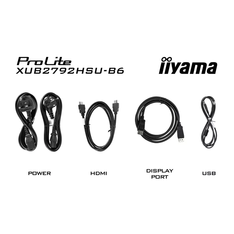 iiyama XUB2792HSU-B6 datora monitors 68,6 cm (27 colli) 1920 x 1080 pikseļi Full HD LED Melns