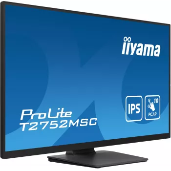 iiyama ProLite T2752MSC-B1 datora monitors 68,6 cm (27 colli) 1920 x 1080 pikseļi Full HD LED skārienekrāns Melns
