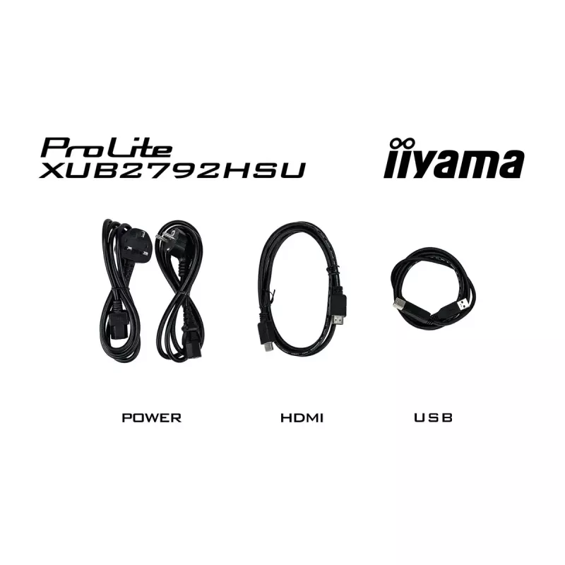 iiyama ProLite XUB2792HSU-W6 datora monitors 68,6 cm (27 colli) 1920 x 1080 pikseļi Full HD LED Balts