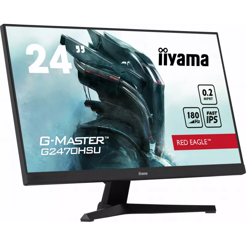 iiyama G-MASTER G2470HSU-B6 datora monitors 60.5 cm (23.8 collas) 1920 x 1080 pikseļi Full HD LCD Melns