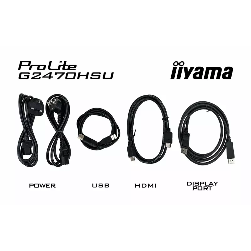 iiyama G-MASTER G2470HSU-B6 datora monitors 60.5 cm (23.8 collas) 1920 x 1080 pikseļi Full HD LCD Melns