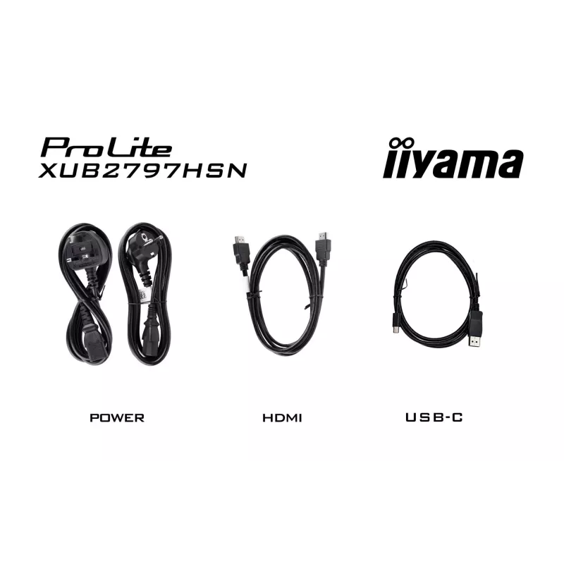 iiyama ProLite XUB2797HSN-B2 datora monitors 68,6 cm (27 colli) 1920 x 1080 pikseļi Full HD LED Melns