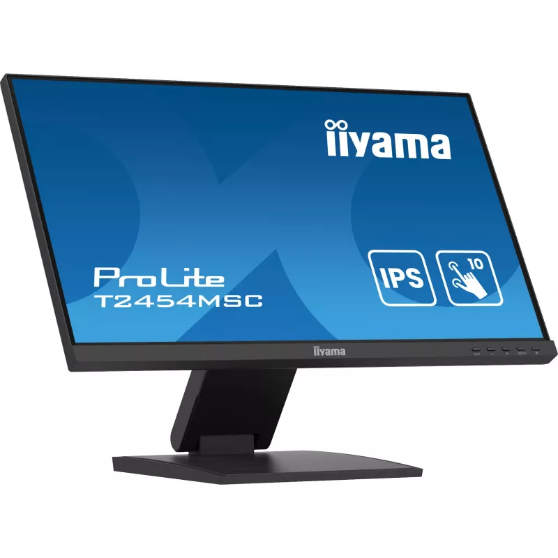 iiyama ProLite T2454MSC-B2AG datora monitors 60,5 cm (23,8 collu) 1920 x 1080 pikseļi Full HD LED Skārienjūtīgs Vairāku lietotāju Melns