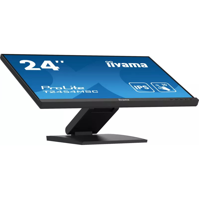 iiyama ProLite T2454MSC-B2AG datora monitors 60,5 cm (23,8 collu) 1920 x 1080 pikseļi Full HD LED Skārienjūtīgs Vairāku lietotāju Melns