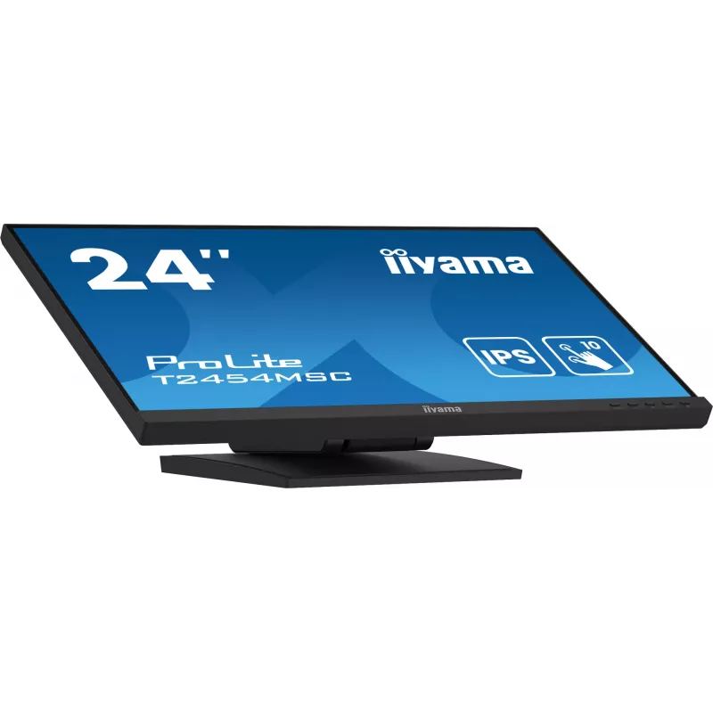 iiyama ProLite T2454MSC-B2AG datora monitors 60,5 cm (23,8 collu) 1920 x 1080 pikseļi Full HD LED Skārienjūtīgs Vairāku lietotāju Melns
