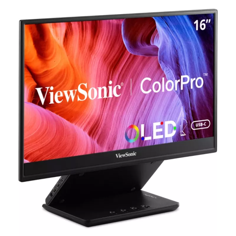 Viewsonic VP sērijas VP16-OLED datora monitors 40,6 cm (16 collas) 1920 x 1080 pikseļi Full HD Melns