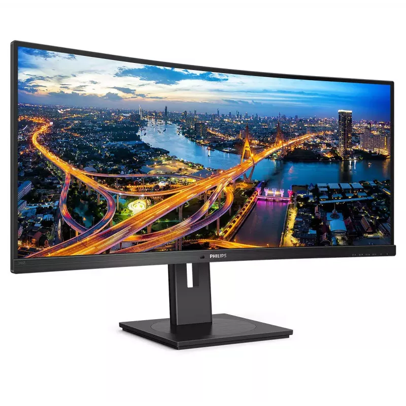 Philips B Line 346B1C/00 datora monitors 86,4 cm (34 colli) 3440 x 1440 pikseļi Quad HD LCD Melns