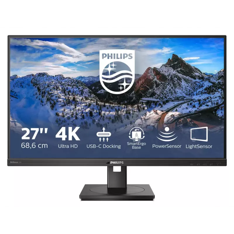 Philips 279P1/00 datora monitors 68,6 cm (27 colli) 3840 x 2160 pikseļi 4K Ultra HD LED Melns