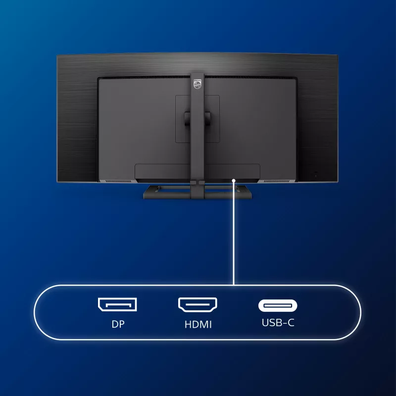 Philips E Line 346E2CUAE/00 datora monitors 86,4 cm (34 colli) 3440 x 1440 pikseļi Wide Quad HD+ LCD Melns