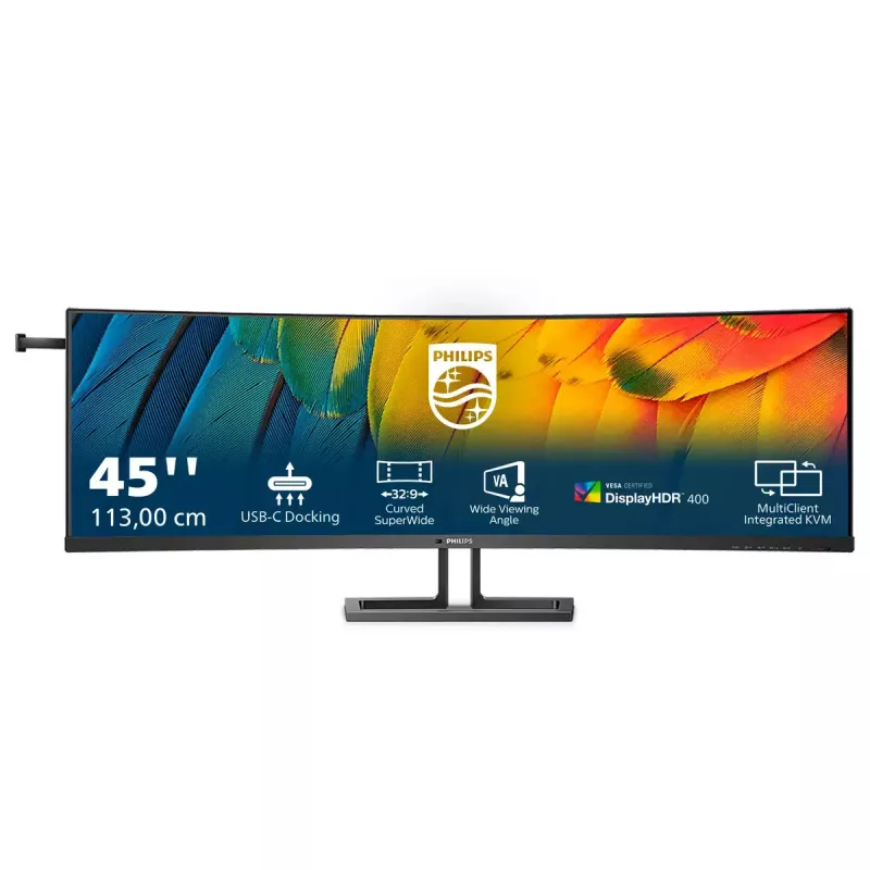 Philips 6000 sērijas 45B1U6900C/00 datora monitors 113 cm (44,5 collas) 5120 x 1440 pikseļi UltraWide Dual Quad HD LED melns
