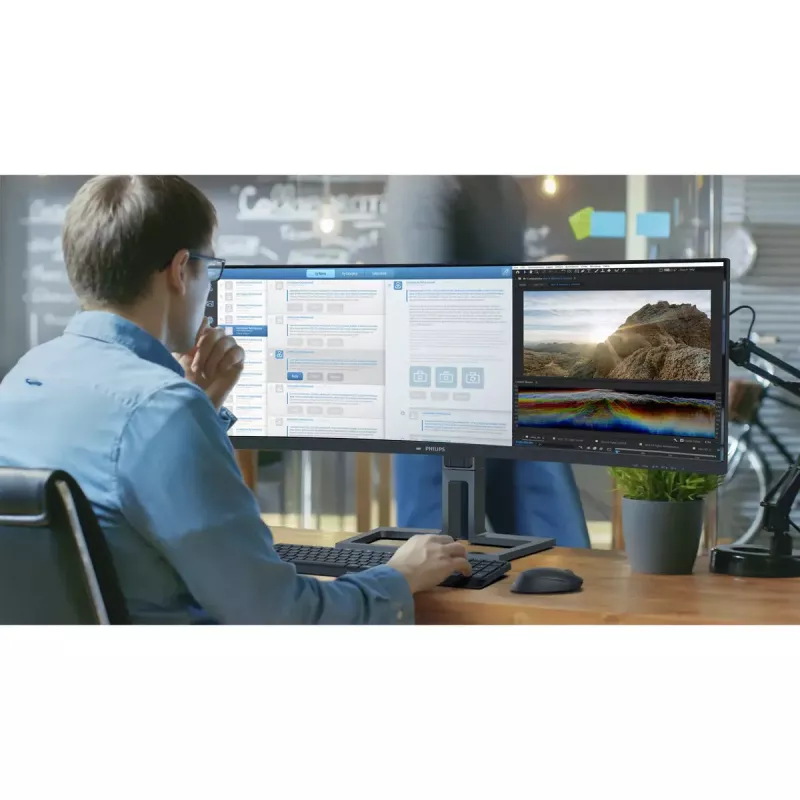 Philips 6000 sērijas 45B1U6900C/00 datora monitors 113 cm (44,5 collas) 5120 x 1440 pikseļi UltraWide Dual Quad HD LED melns