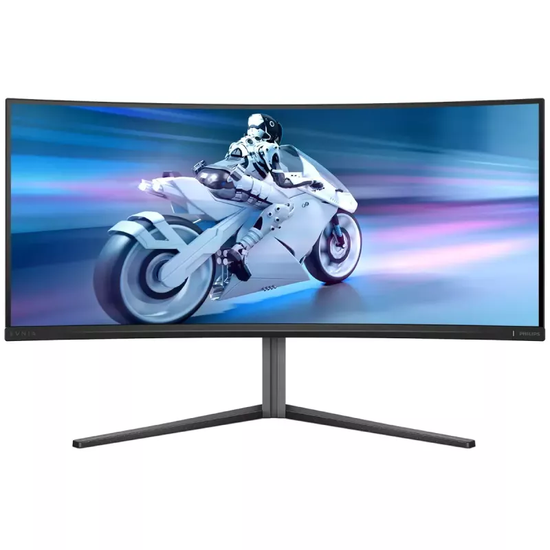 Philips Evnia 34M2C6500/00 datora monitors 86,4 cm (34 colli) 3440 x 1440 pikseļi Wide Quad HD QD-OLED Pelēks