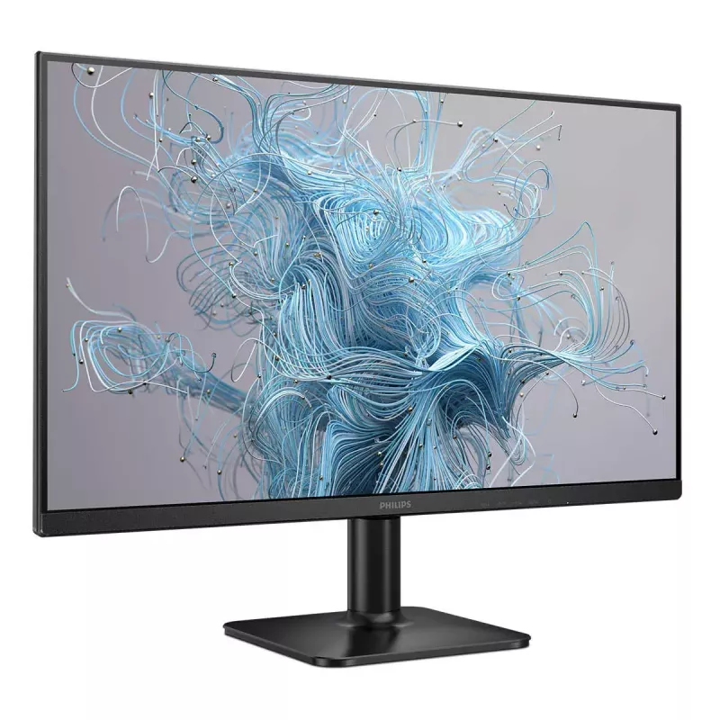 Philips 24E2N1100LB/00 23.8 collu LCD monitors — 23.8 collu Full HD (1920×1080), VA panelis, 100 Hz, 4 ms, 250 cd/m², VESA stiprinājums, HDMI un VGA, melns