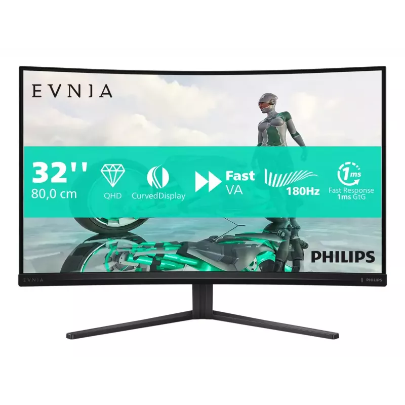 Philips Evnia 32M2C3500L/00 datora monitors 80 cm (31,5 collu) 2560 x 1440 pikseļi Quad HD LCD melns