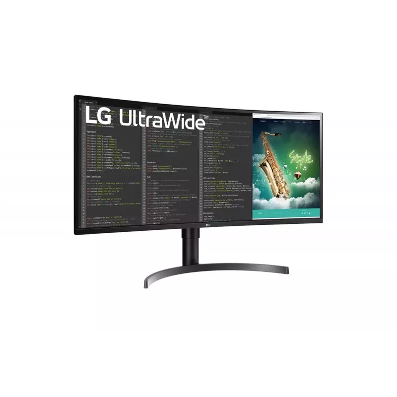 LG 35WN75CP-B.AEU datora monitors 88,9 cm (35 collas) 3440 x 1440 pikseļi 4K Ultra HD LED melns