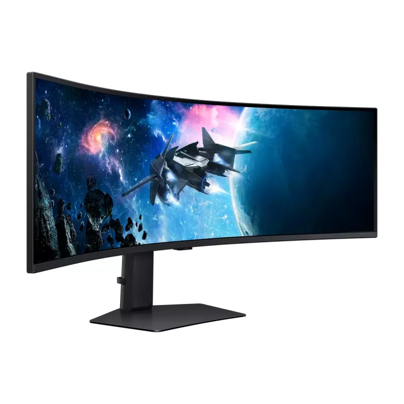Samsung G95C datora monitors 124,5 cm (49 colli) 5120 x 1440 pikseļi Dual QHD LED Melns