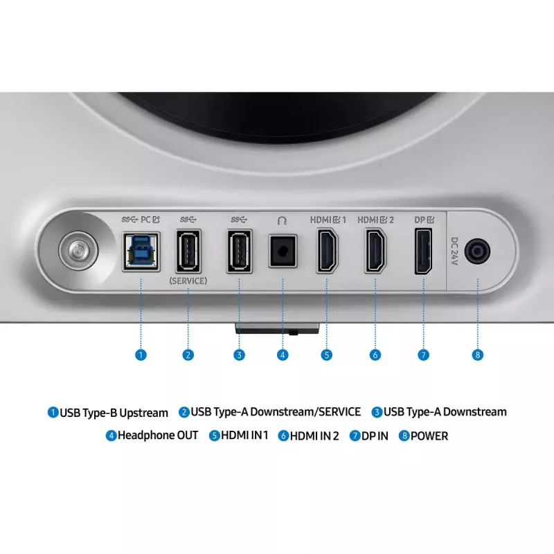 Samsung S27DG610SU datora monitors 68,6 cm (27 colli) 2560 x 1440 pikseļi Quad HD OLED Sudrabs