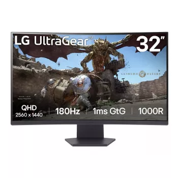 LG 32GS60QC-B datora monitors 80 cm (31,5 collas) 2560 x 1440 pikseļi Quad HD LCD melns