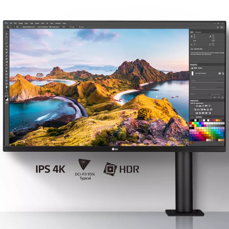 LG 32UN880K-B.AEK, 80 cm (31,5 collas), 3840 x 2160 pikseļi, 4K Ultra HD, LCD, 5 ms, Melns