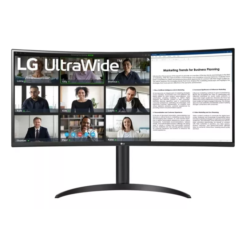 LG 34WR55QK-B datora monitors 86,4 cm (34 collas) 3440 x 1440 pikseļi Wide Quad HD Melns