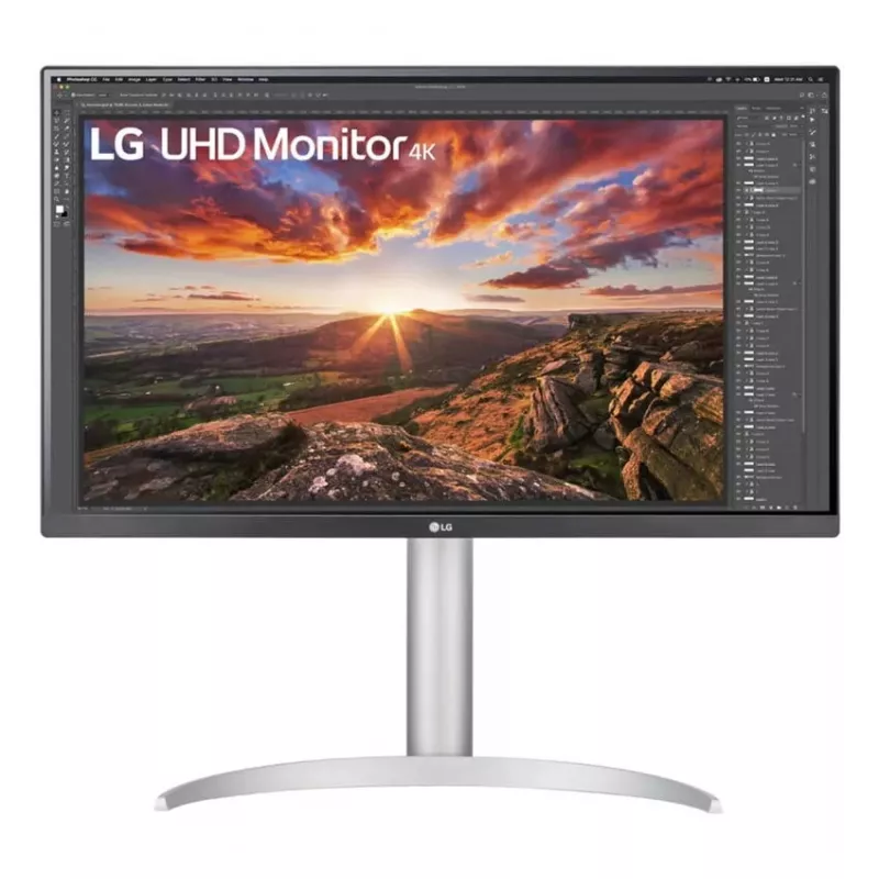 27 collu LG 27UP850K-W.AEU 4K UHD IPS LED monitors, 3840×2160, HDR10, 60Hz, 5ms, USB-C PD 90W, 2×USB-C, 2×HDMI, DisplayPort 1.4, 27 colli