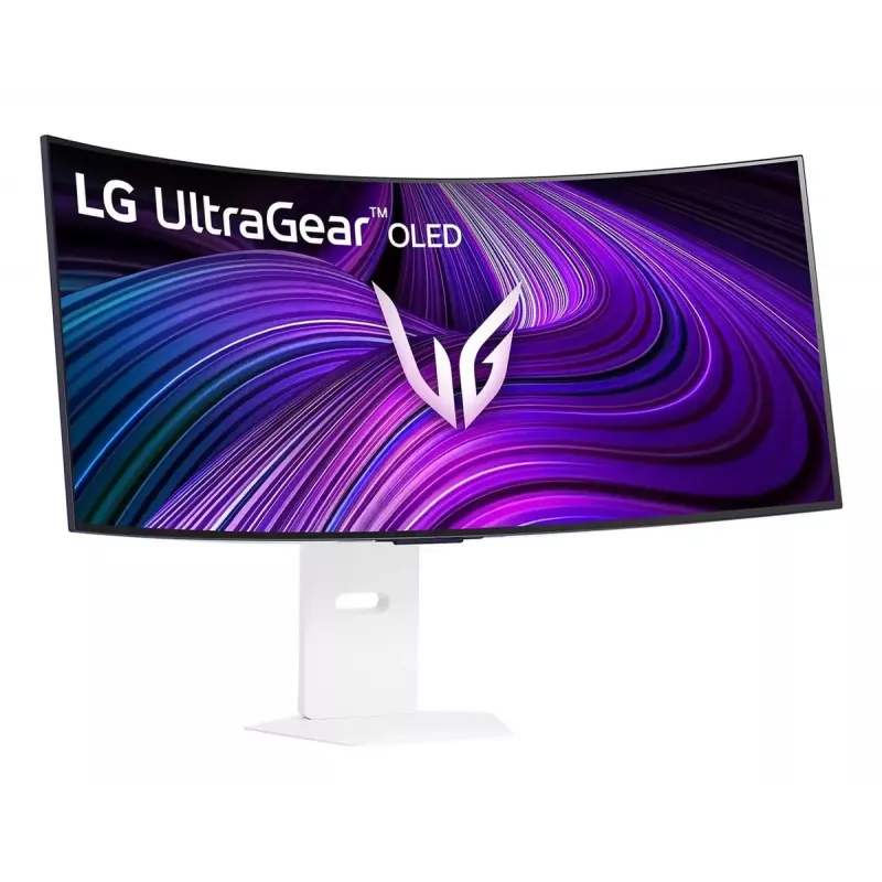 39 collu OLED monitors LG 39GX90SA-W — 3440 x 1440, 21:9, izliekts, iebūvēti skaļruņi, VESA, USB-C