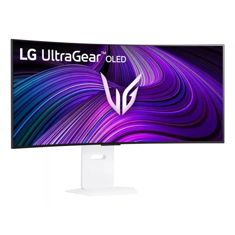 39 collu OLED monitors LG 39GX90SA-W — 3440 x 1440, 21:9, izliekts, iebūvēti skaļruņi, VESA, USB-C