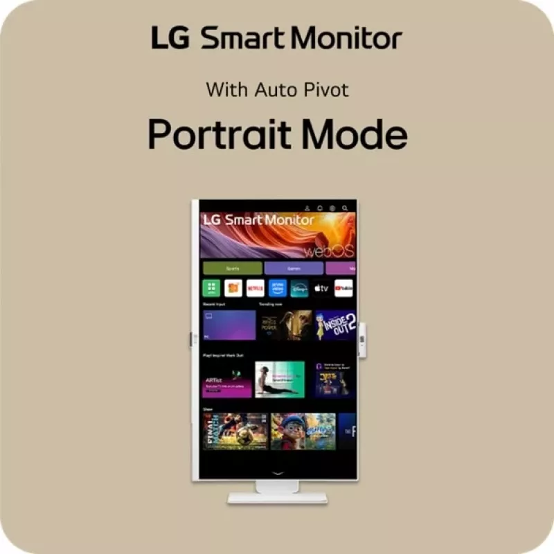 LG 32U850SA-W datora monitors 80 cm (31,5 collas) 3840 x 2160 pikseļi 4K Ultra HD LED Balts