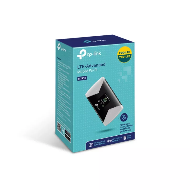 Mobilā tīkla maršrutētājs TP-Link M7450 Wi-Fi 5 802.11ac
