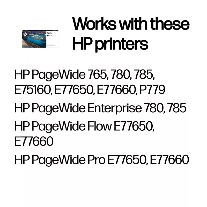 Kasetne HP 982X Melna 20000 lapas Melns T0B30A