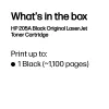 HP 205A melna oriģinālā LaserJet tonera kasetne, 1100 lapas, Melns, 1 gab.