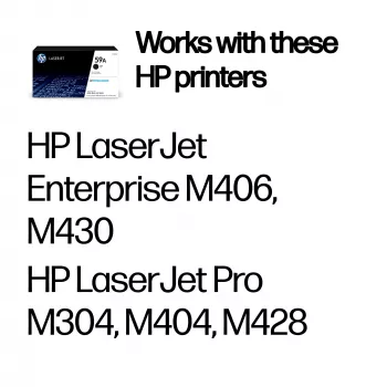 tonera kasete HP 59A CF259A 3000 lapas Melns