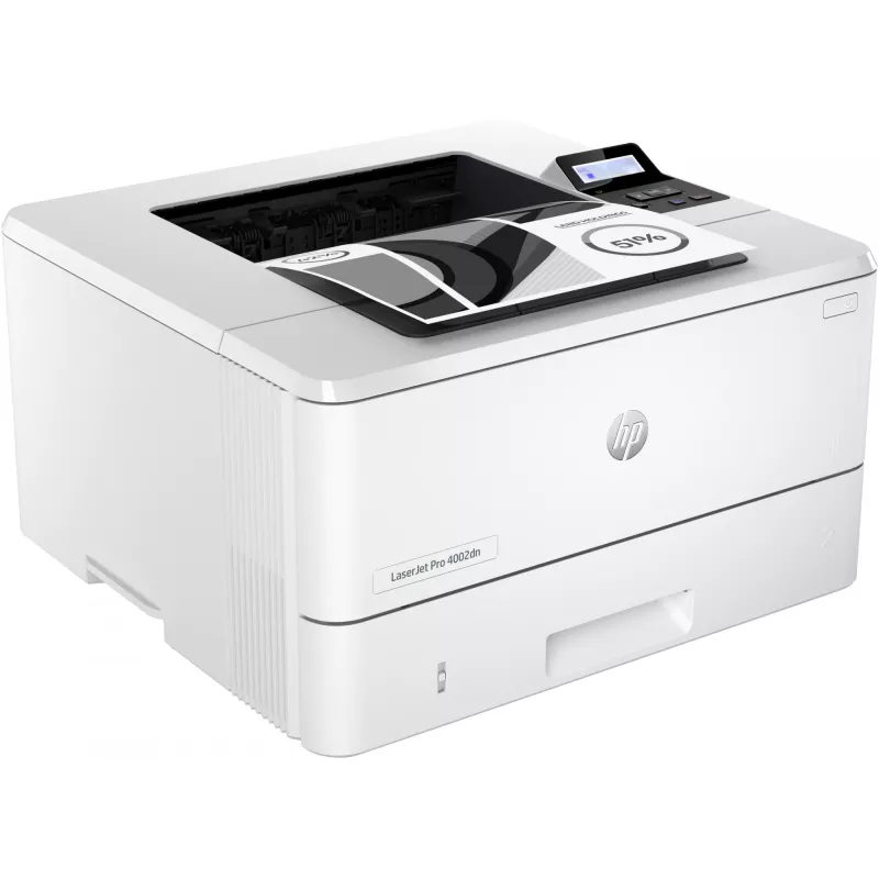 HP LaserJet Pro 4002dn printeris, lāzeris, 1200 x 1200 DPI, A4, 40 ppm, abpusējā druka, balts