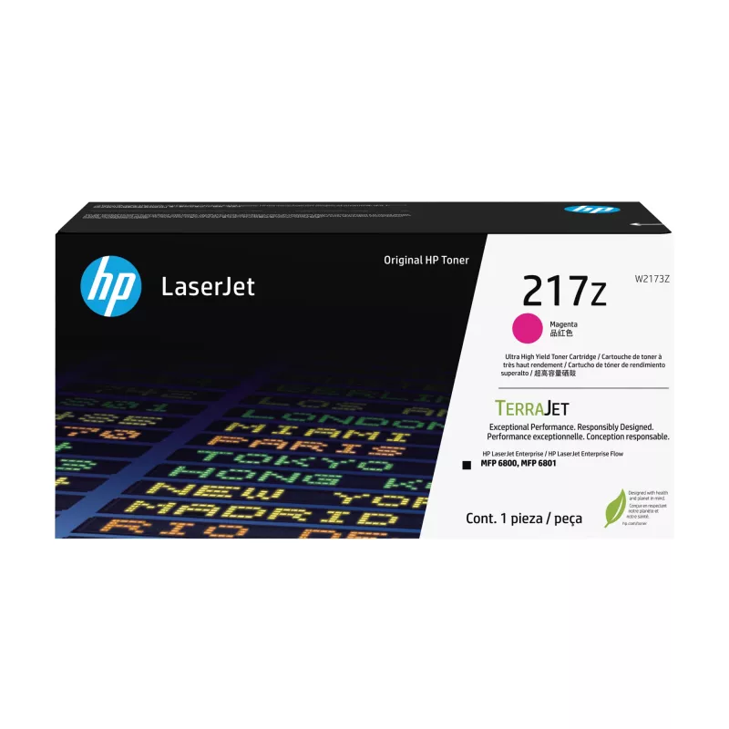 HP 217Z īpaši augstas ražības madženta oriģināla LaserJet tonera kasetne